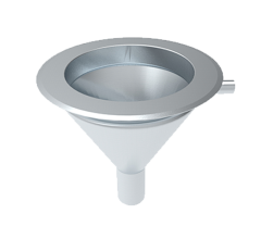 Inset Flushing Sink - Conical Bowl