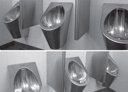 Britex Barren Stainless Steel Waterless Urinals